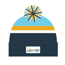Load image into Gallery viewer, Early Bird Stripe Pom Hat