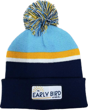 Load image into Gallery viewer, Early Bird Stripe Pom Hat